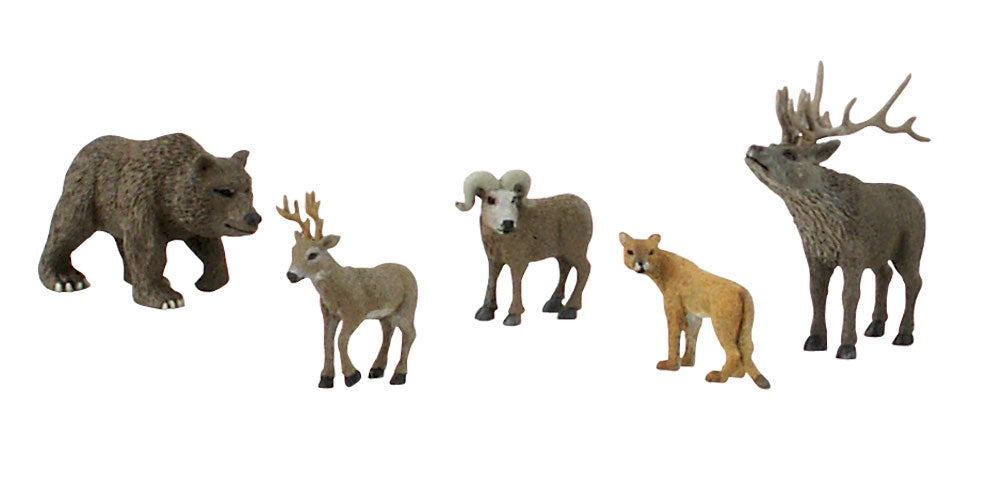 Woodland Scenics SP4349 Scene-A-Rama North American Wildlife Figures (Set of 5)