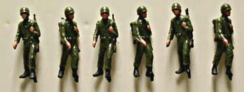 Model Power 5693 US Army-Olive Standing Soldier Figures (Pack of 6)