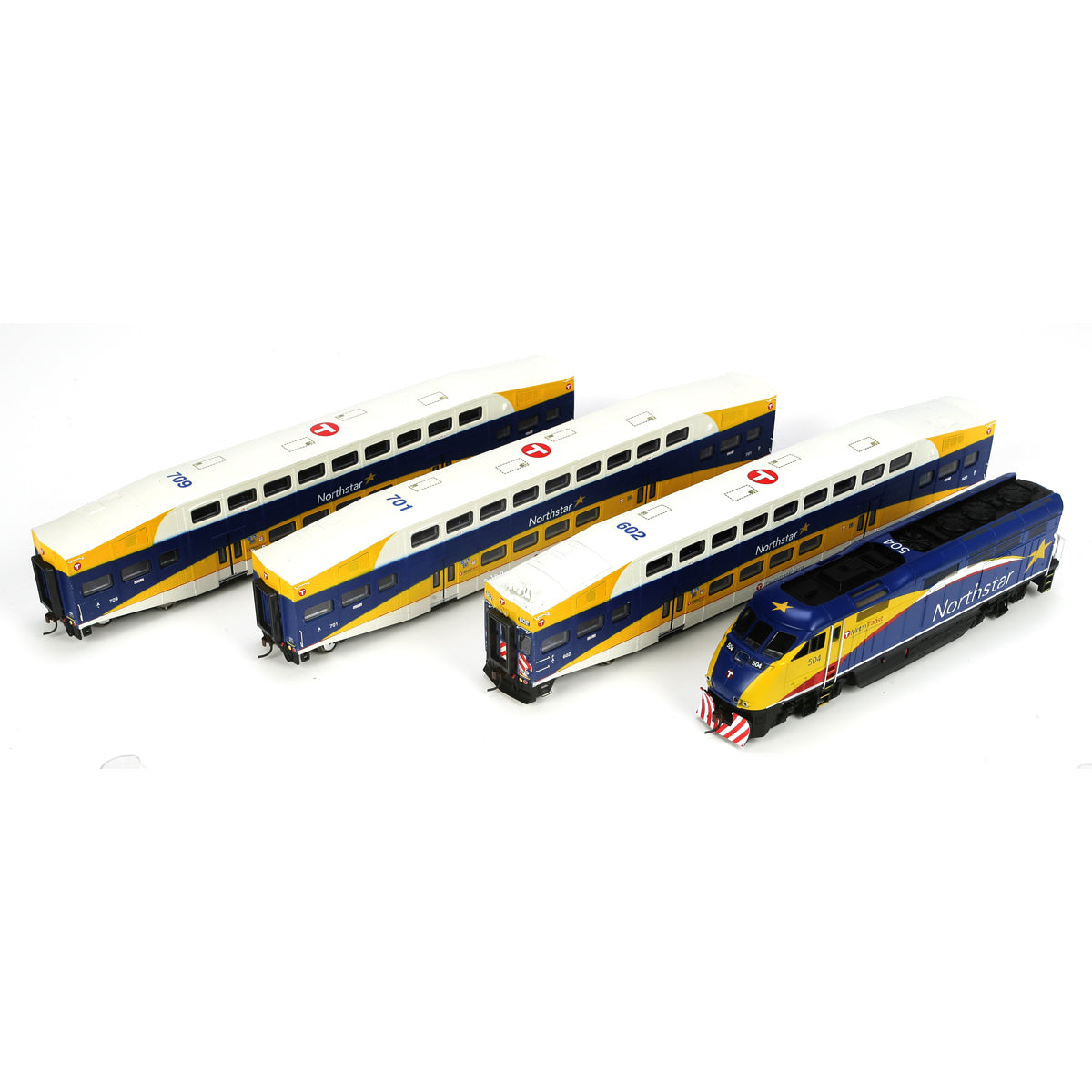 Athearn 25993 Northstar HO Gauge Commuter F59PHI HO Gauge Commuter Train Set