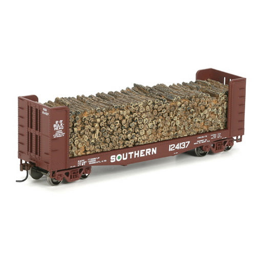 Athearn 81485 HO Southern 40' Pulpwood Flat w/Load #124137