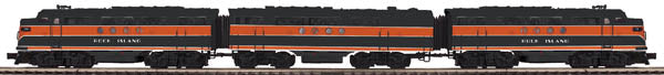 MTH 20-20161-1 Rock Island FT ABA Diesel Engine Set w/PS 2.0 #73/73A/73B