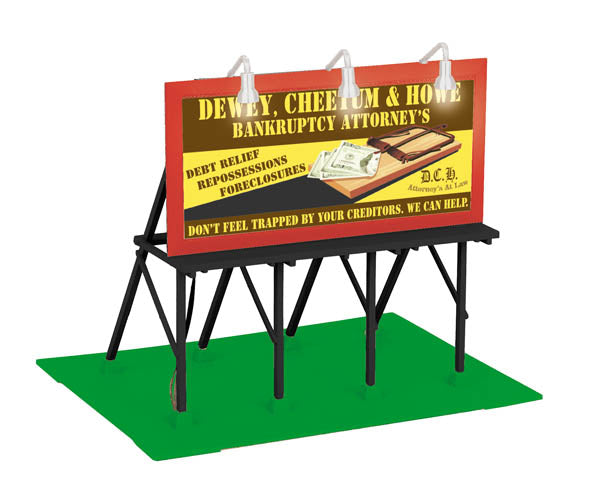 MTH 30-90359 Dewey/Cheetum Howe Lighted Billboard
