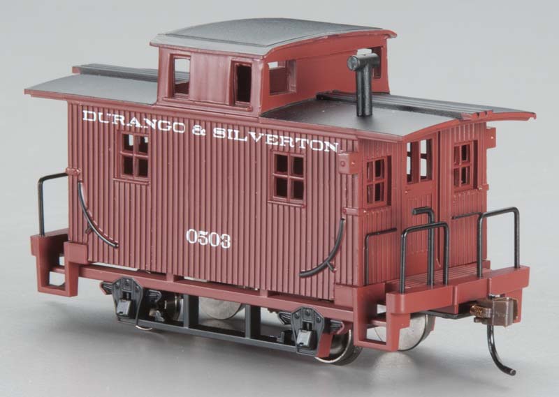 Bachmann 18432 HO Durango & Silverton Wood 4-Wheel Bobber Caboose #0503