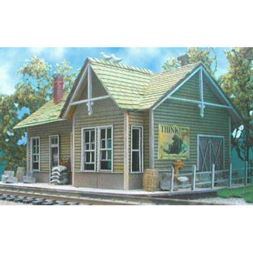 Bar Mills 0912 N Whistle Stop Junction Depot Model Kit