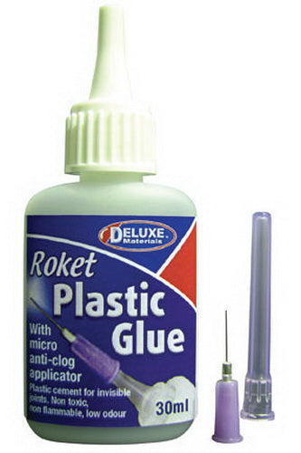 Deluxe Materials AD62 Roket Plastic Glue - 30 ml Bottle