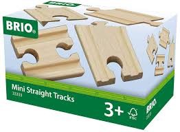 Brio 33333 Wooden Mini Straight Tracks