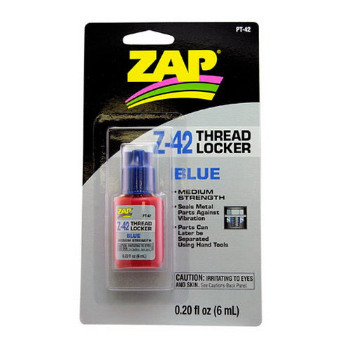 Pacer Glue PT42 Zap Z-42 Thread Lock - .2 oz. Bottle