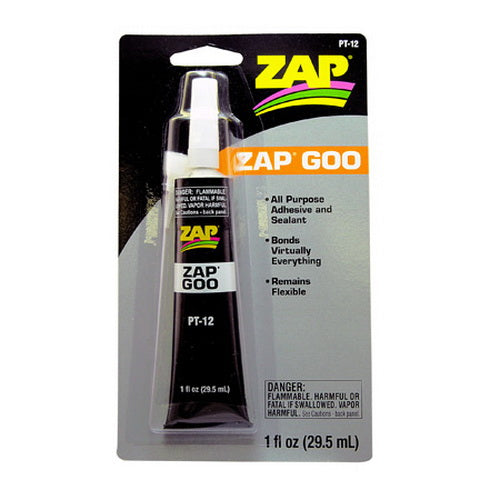 ZAP Glue PT12 Zap-A-Dap-A-Goo 1 Oz. Flexible Sealant/Adhesive