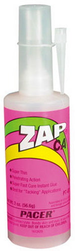 Pacer Glue PT07 Zap Super Thin CA Super Glue - 2 oz. Bottle