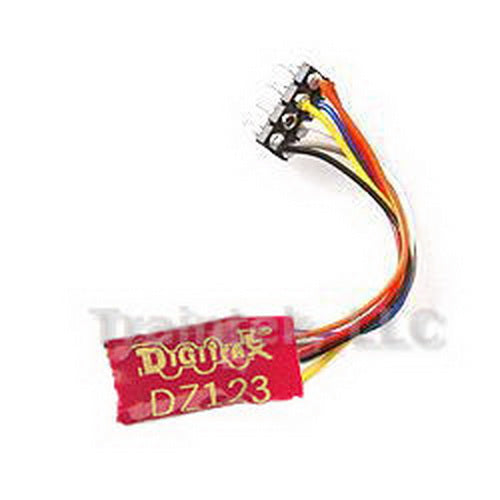Digitrax DZ123PS Z/N/HO DCC Motor Decoder 2 Function 8 Pin Plug