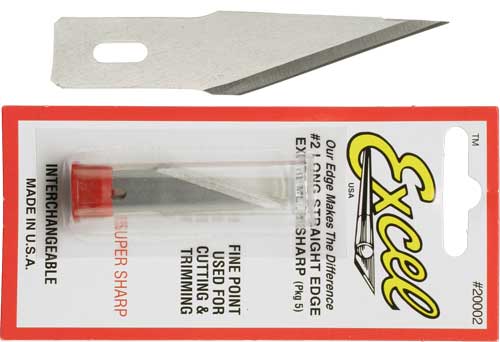 Excel 20002 #2 Straight Edge Replacement Blade (Pack of 5)