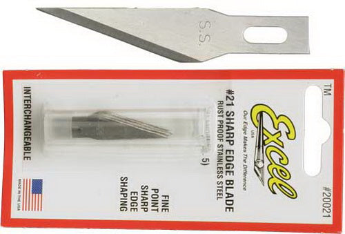 Excel 20021 #21 Stainless Steel Replacement Blade (Pack of 5)