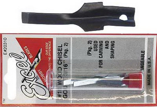 Excel 20310 Small Straight Chisel Carving Gouge (Pack of 2)