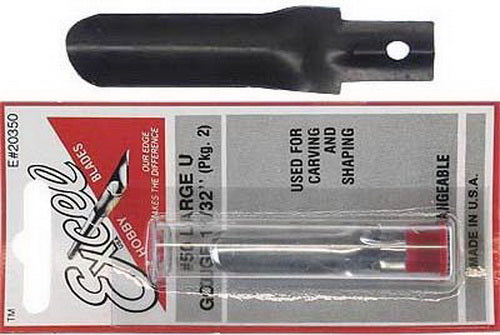 Excel 20350 Large U Chisel Carving Gouge (Pack of 2)