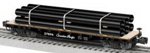 Lionel 6-27896 CN O 40' Flat w/Pipe Load