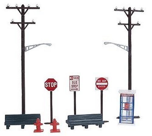 Life Like 1622 HO City SideWalks Accessories Scene Master