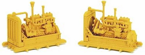 Life Like 1659 HO SceneMaster Power Generators Flatcar Load (Pack of 2)