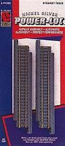 Life Like 7802 N 5" Straight Nickel Silver Power Loc Track (Pack of 4)