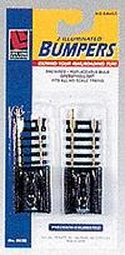 Life Like 8628 HO Code 100 Lighted Bumpers pkg(2)