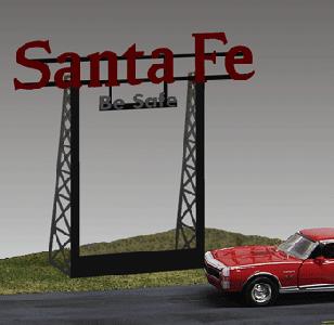 Miller Engineering 5781 O Santa Fe Animated Neon Billboard