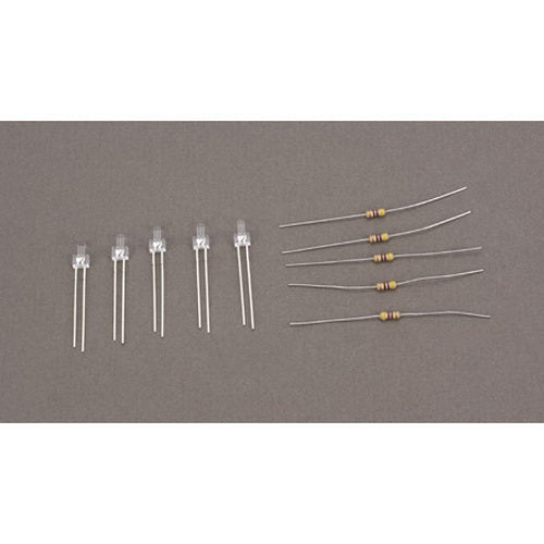 Miniatronics 12-826-05 Golden White Tower LED 2mm Yeloglo (Pack of 5)