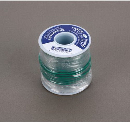 Miniatronics 48-123-01 Green 100' Spool 22 Gauge Single Conductor Stranded Wire