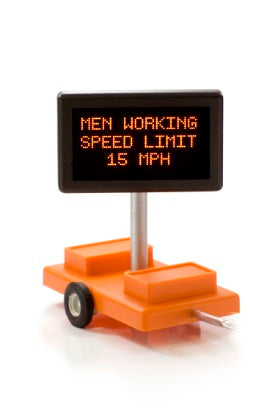 Miniatronics 85-003-01 HOMobile Highway Sign Men Working Speed Limit Sign
