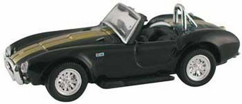 Model Power 19227 HO Diecast 1965 Shelby Cobra - Black with Gold Stripes