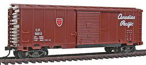 Model Power 97952 HO 40' Canadian Pacific 40' Canadian Boxcar W/Knuckle Couplers
