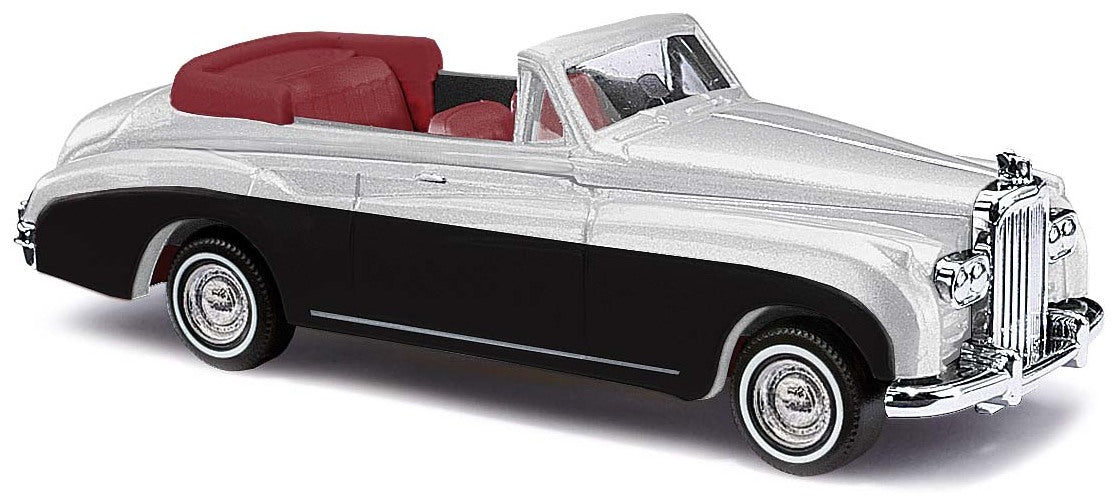 Busch 44451 HO Metallic Silver Open Convertiblle Bentley