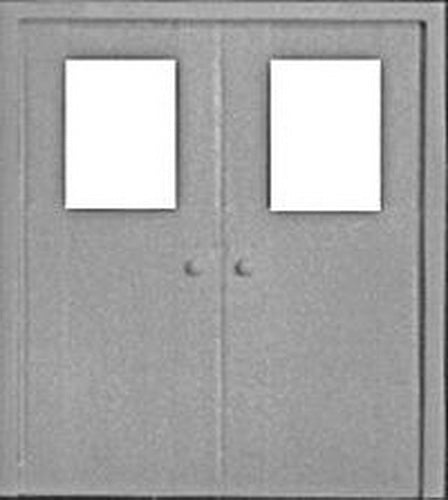 Pikestuff 541-1111 HO Double Door w/ Window (Pack of 2)