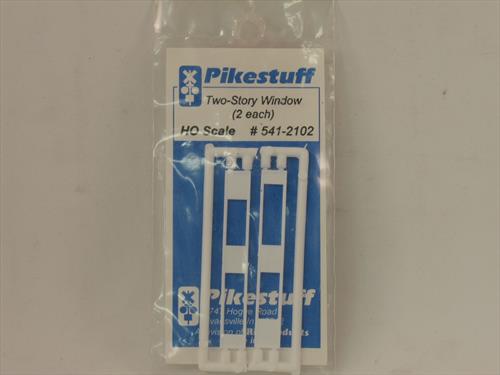 Pikestuff 541-2102 HO Two-Story Window (Pack of 2)