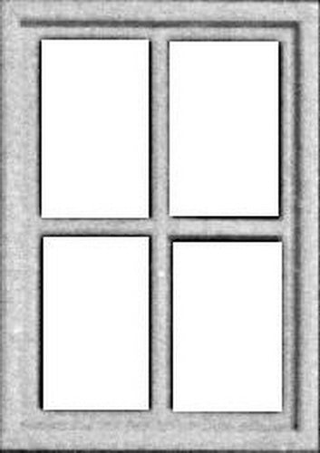 Pikestuff 541-2103 HO Four Pane Windows (Pack of 3)