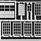 Pikestuff 541-3000 HO Industrial Doors and Windows (Pack of 8)