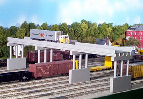 Rix Products 628-0112 HO 50' Modern Highway Overpass W/1 Pier