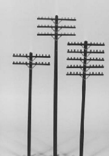 Rix Products 628-0040 HO Scale 40' Railroad  40 Foot Telephone Poles(Pack of 36)