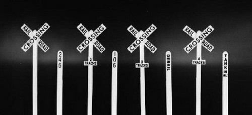 Rix Products 628-0660 Crossbuck and Milepost Set