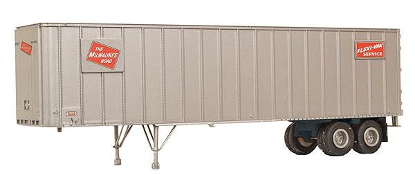 Walthers 933-1682 HO Milwaukee Road Flexi Van Trailer Kit