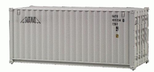 Walthers 933-2006 HO Scale Gray Gateway 20' Plastic Container