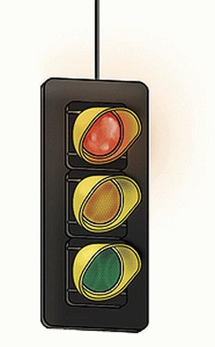 Walthers 933-2302 HO Cornerstone Single-Head Hanging Traffic Light