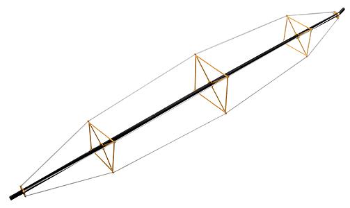 Walthers 933-2955 HO Support Trusses For Guywires & Piping Kit