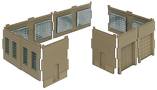 Walthers 933-3285 N Scale Walls W/Vehicle Doors Plastic Cornerstone Modulars Kit