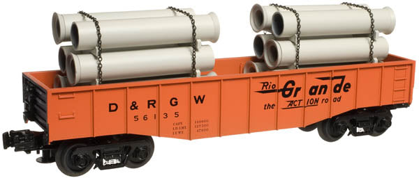 Atlas 1003005 O D&RGW IR Gondola/Pipe Load #56135