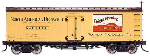 Atlas 61291 HO Scale Bright Morning Butter 36' Wood Reefer Car #1990