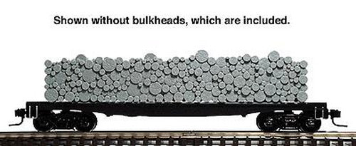 Atlas 7270 O Scale Pulpwood Flatcar Undecorated [2-Rail]