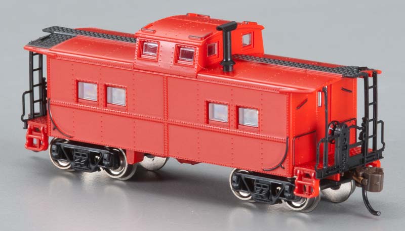 Bachmann 16856 N Unlettered Red Northeast Steel Caboose