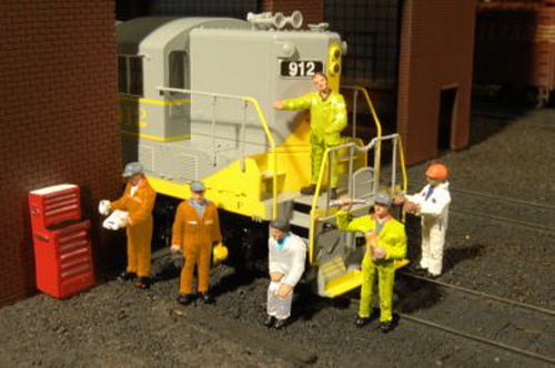 Bachmann 33113 HO Scale Scene Scapes Mechanics Figures (Set of 6)