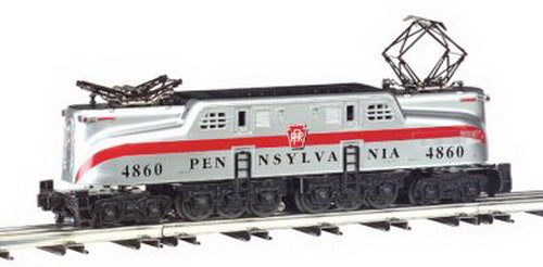 Williams 41703 O PRR Silver 1-Stripe GG-1 Electric Loco  w/Horn & Bell #4860