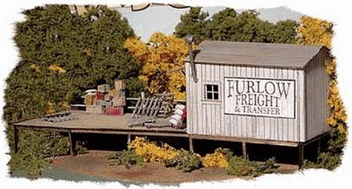 Bar Mills 712 HO Furlow Freight & Transfer Laser-Cut Wood Kit