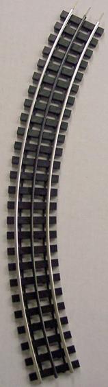 Gargraves 101S-12 O 3 Rail Phantom Tinplate 12.4" Plastic Tie Sectional Track